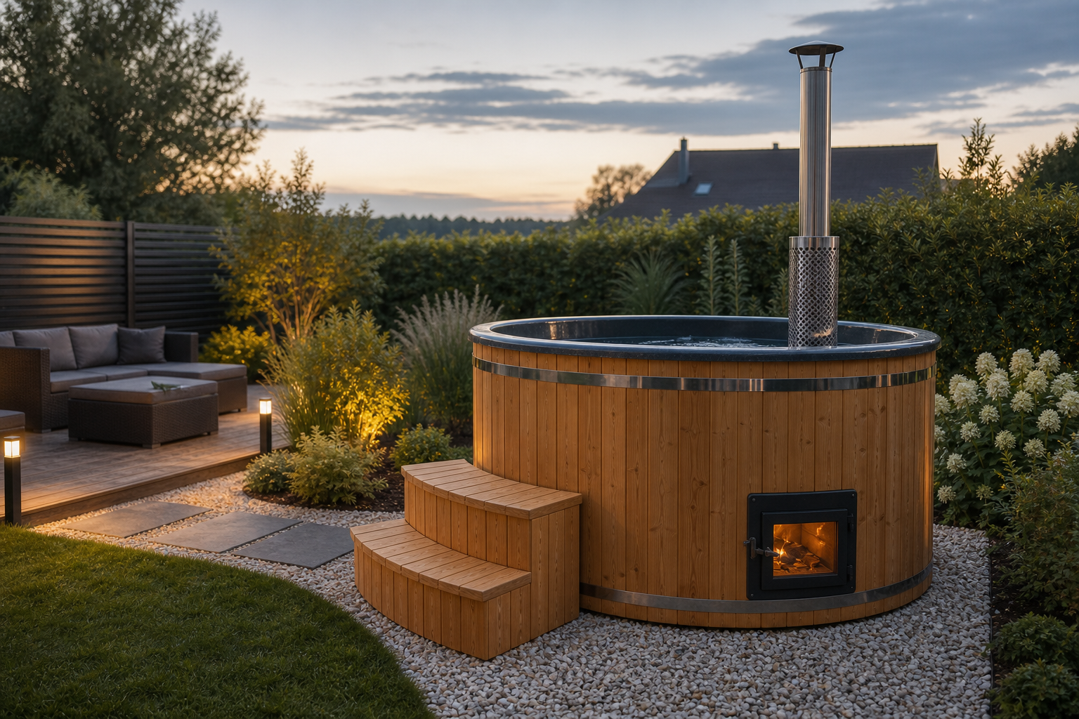 Wellness im Garten: Badefässer aus Polen mit Holzofen erobern deutsche Gärten