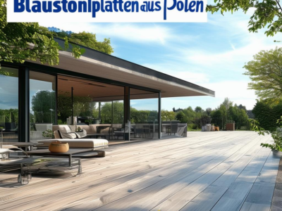 Blausteinplatten aus Polen für elegante Terrassen